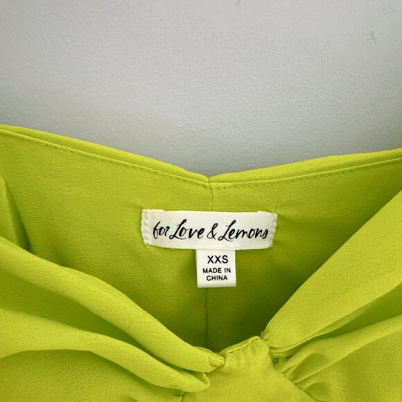 For Love & Lemons Lorlai Mini Party Ruched Dress NWOT - Picture 2 of 9